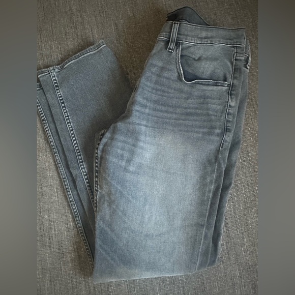 Hudson Los Angeles denim grey charcoal jeans Byron straight - Picture 2 of 6